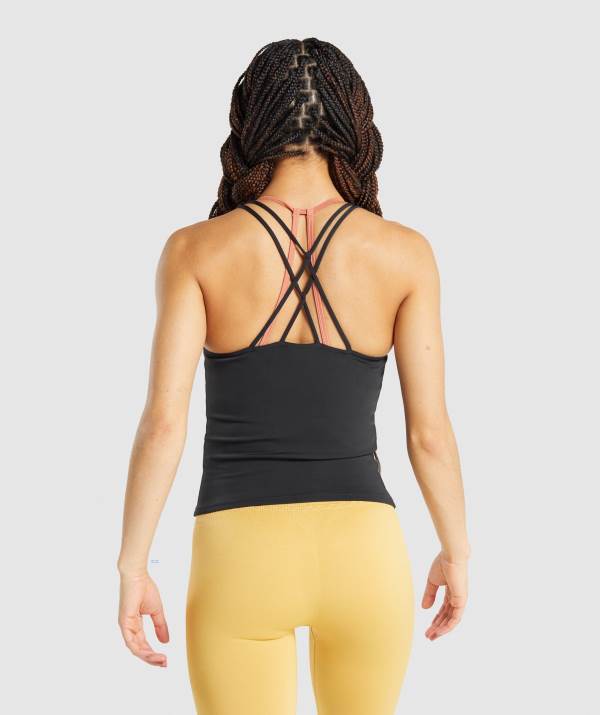 Damske Tielko Gymshark Studio Čierne | HC0346978